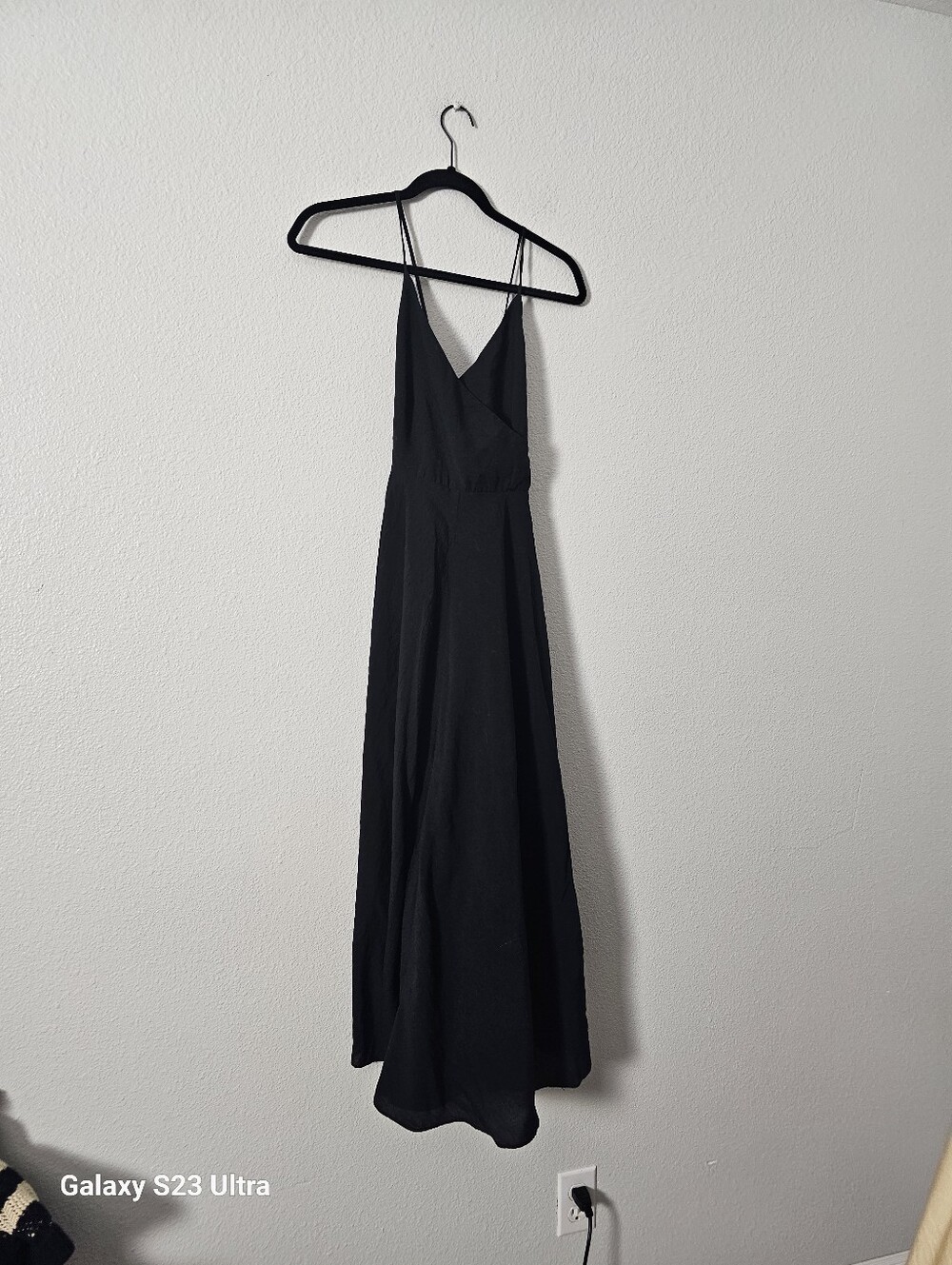 HYFVE Black Midi Slip Dress Sz M